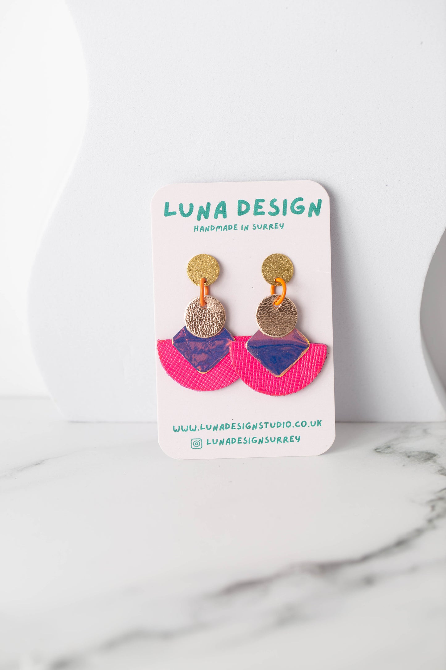 Cleopatra Earrings - Neon Oasis