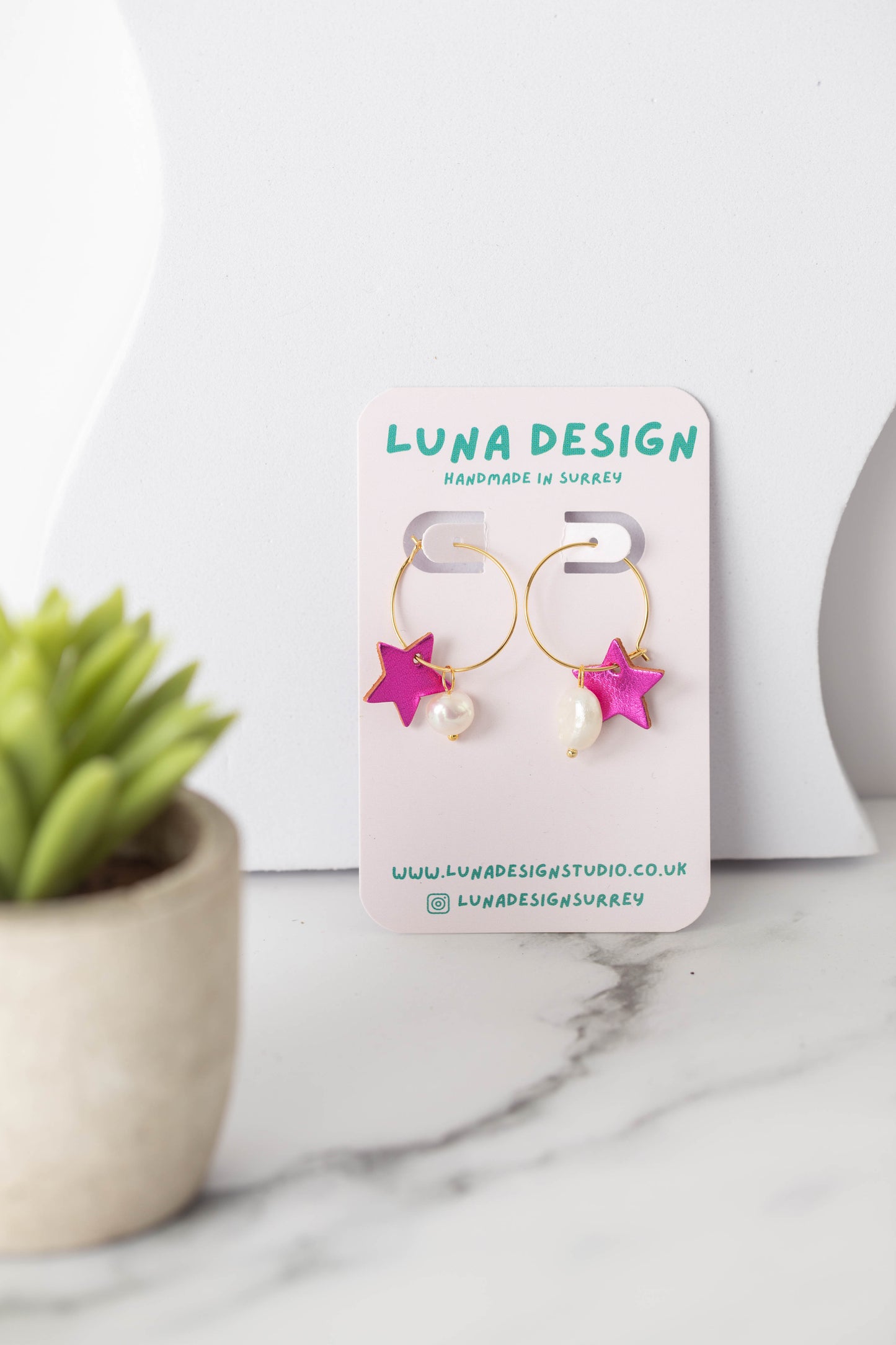 Celestial Charm Hoop Earrings - Gold Plated | Berry Glow