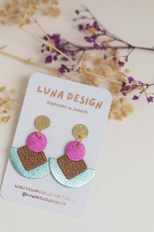 Cleopatra Earrings -  Electric Bloom