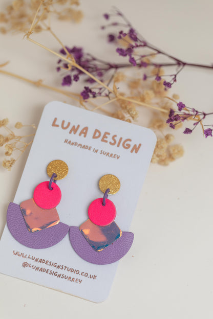 Cleopatra Earrings -  Purple Haze