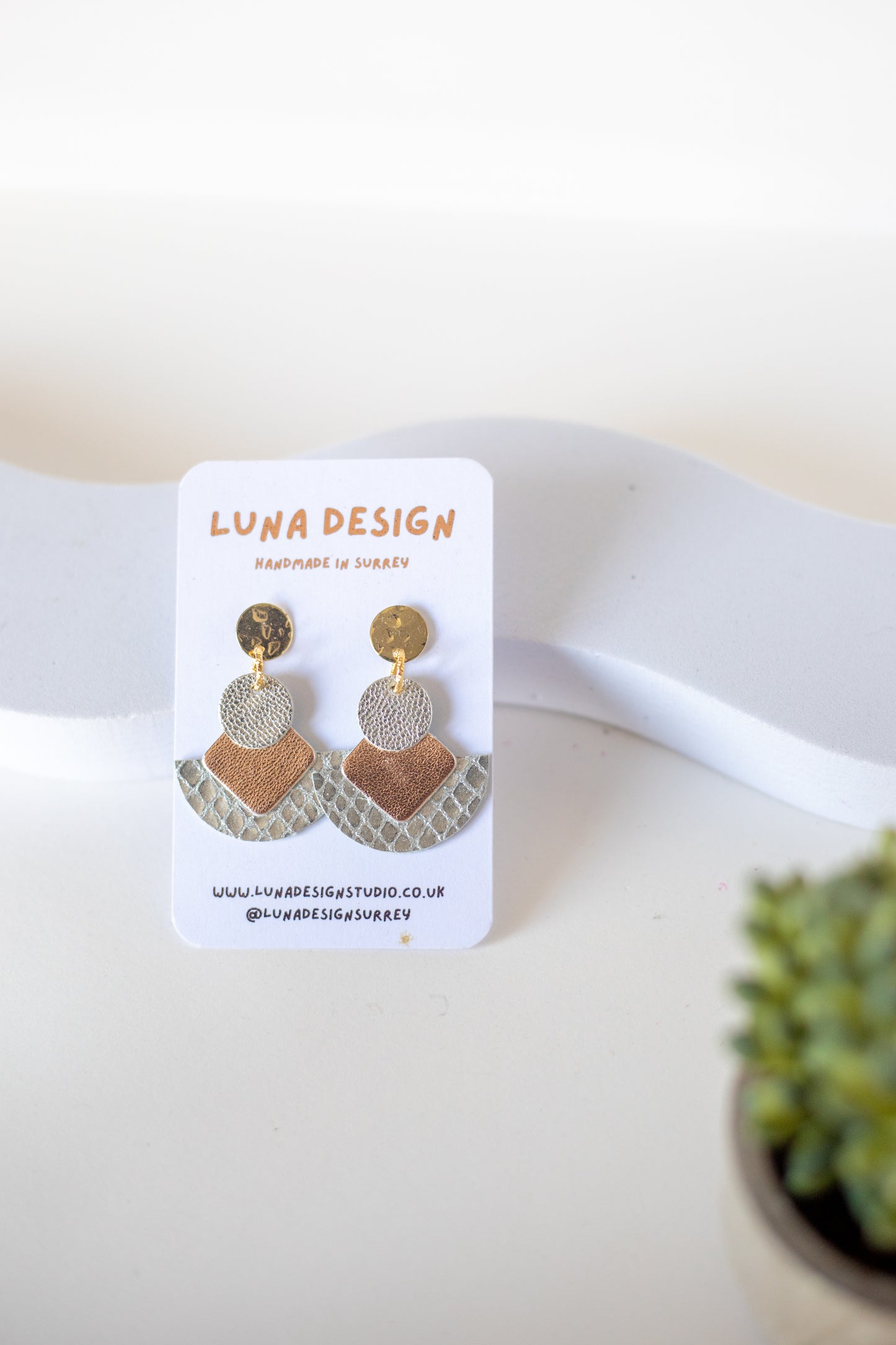 Cleopatra Earrings -  Clear Frost