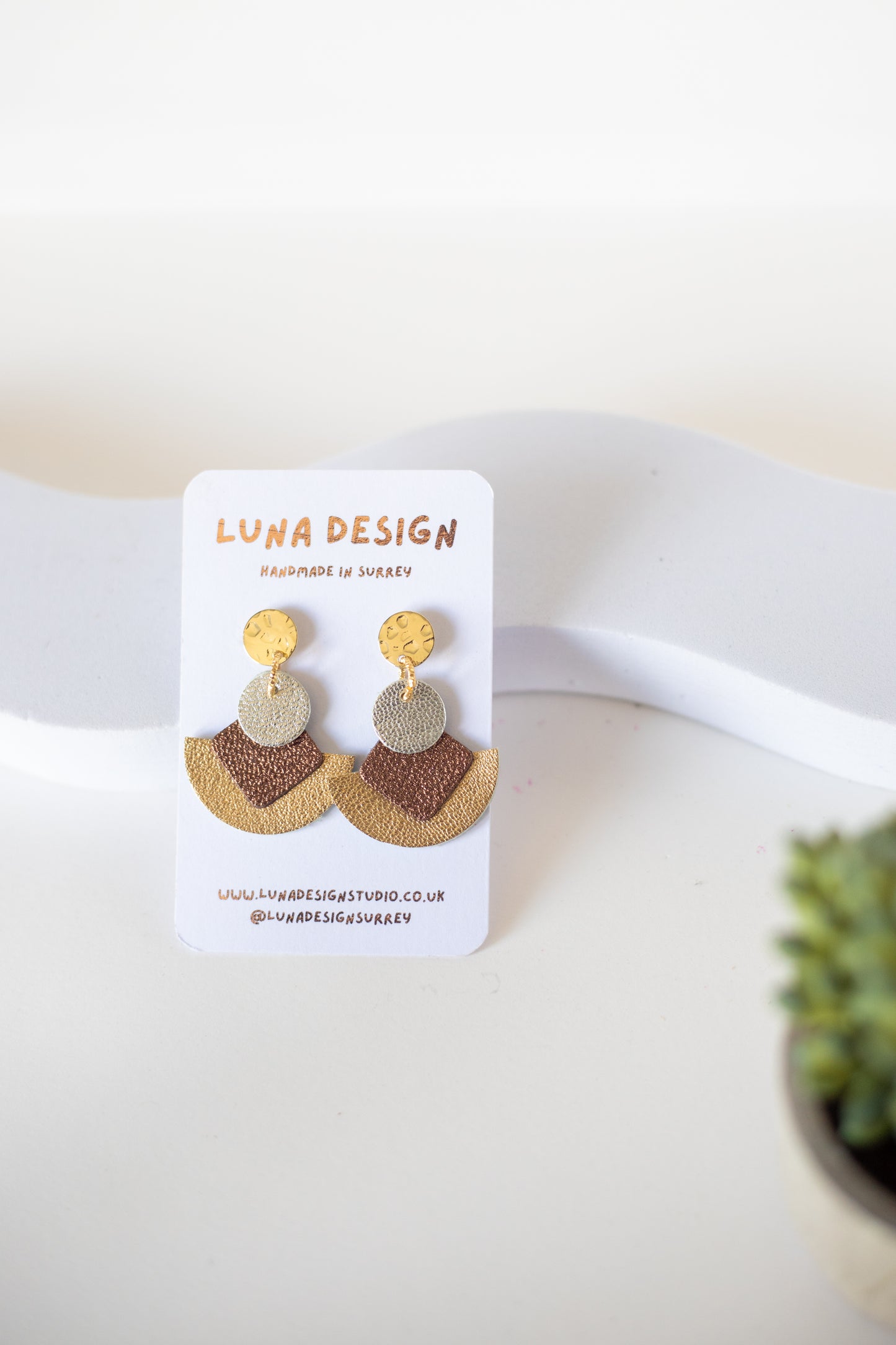 Cleopatra Earrings -  Autumnal Glow