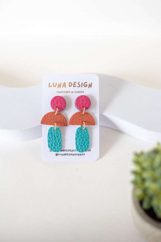 Half Moon Dangle - Coral Tide