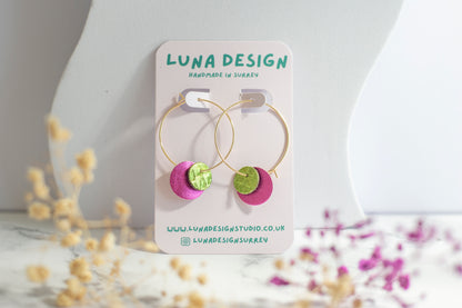 Disco Drops Pink & Green