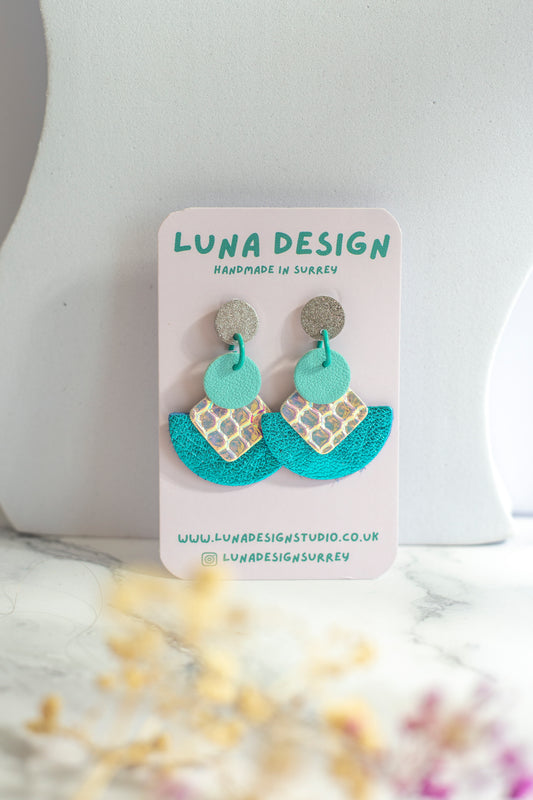 Cleopatra Earrings Turquoise