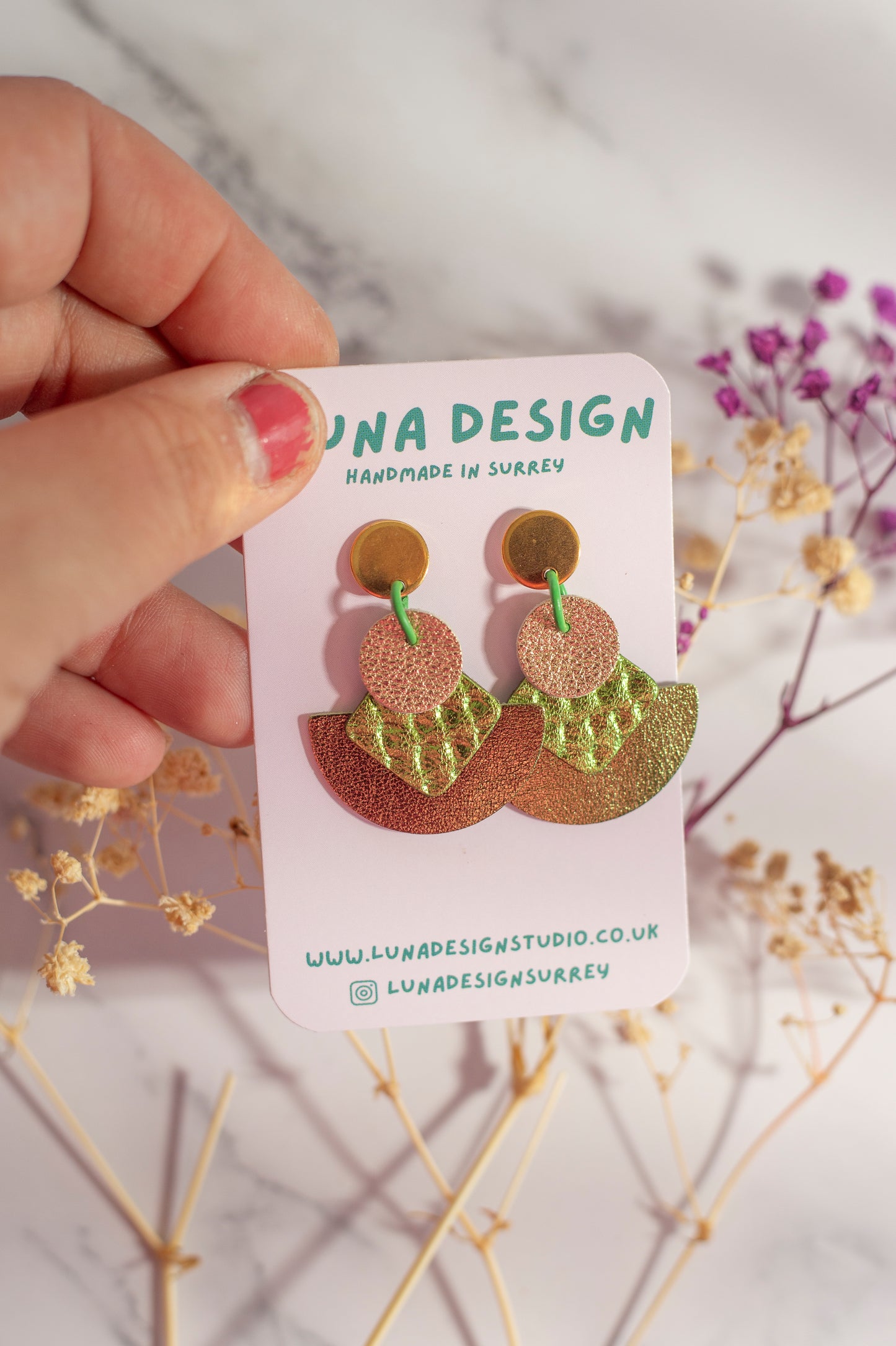 Cleopatra Earrings Olive