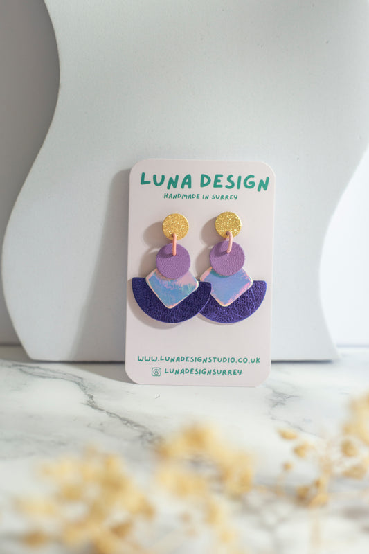 Cleopatra Earrings Purple