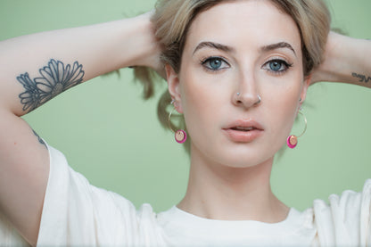 Disco Drops - Green and Pink