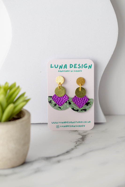 Cleopatra Earrings - Jungle Jewel