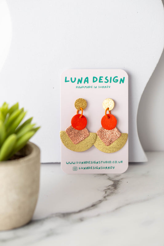 Cleopatra Earrings - Sunfire Gold