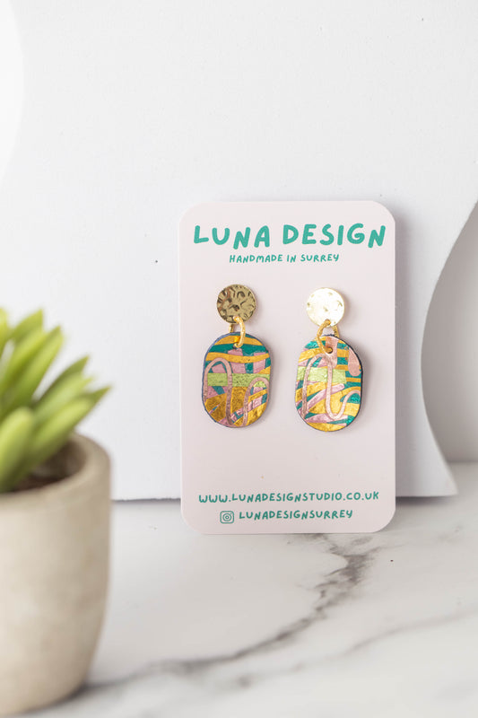 Gold Drop Studs - Palm Springs