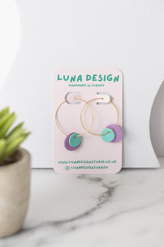 Disco Drops - Pastel Purple and Baby Blue