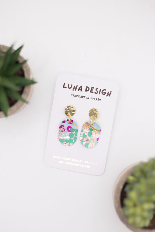 Gold Drop Studs - Candy Garden